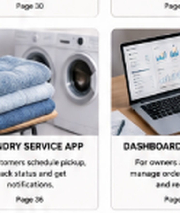 Laundry service web app sample
