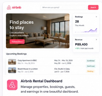 Rental booking web app sample